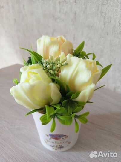 Букет цветов из мыла