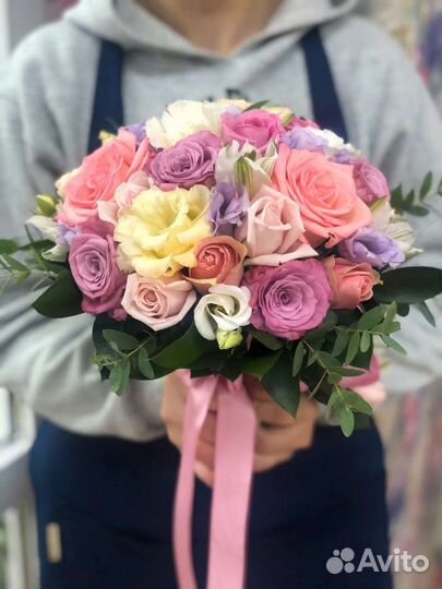 Цветы розы букет