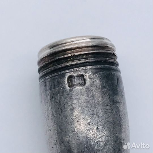 Антикварный серебряный телескопический мундштук