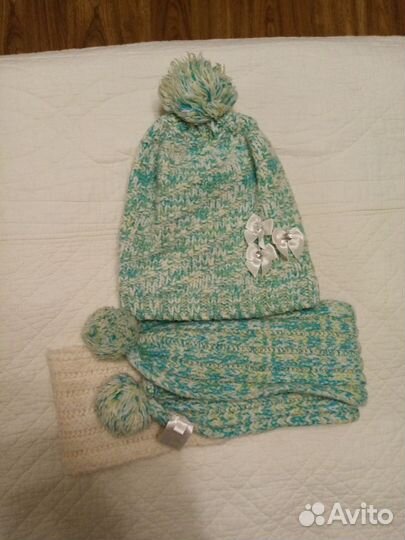 Шапка и шарф на 5-6 лет