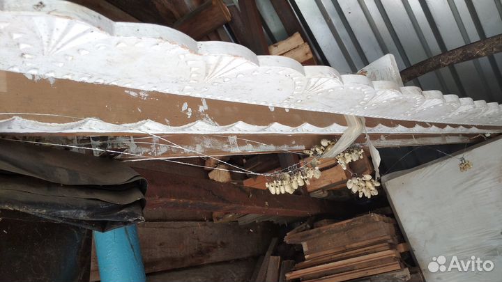 Гардина для штор бу деревянная резная бесплатно