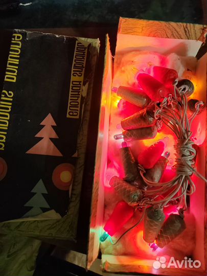 Гирлянда СССР шишки