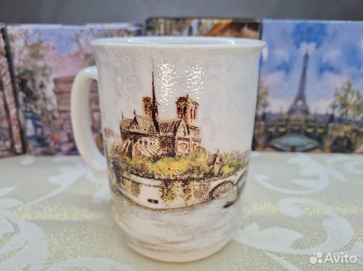 Кружки Мулен Руж, Елисейские поля, Сена и др