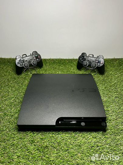 Ps3 slim 320gb прошитая 33 игры 2 геймпада