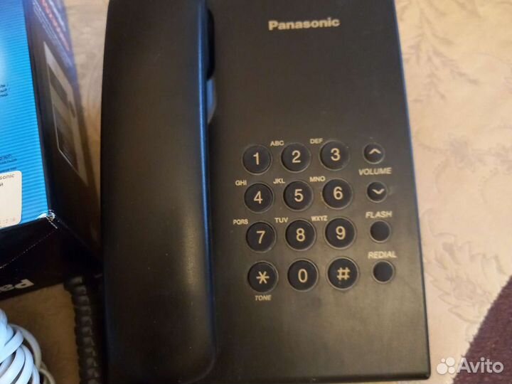 Телефон panasonic с кабелем