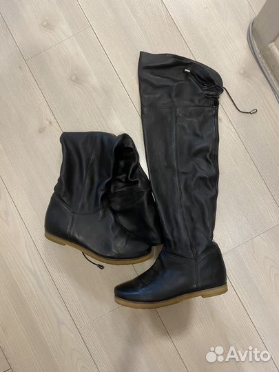 Ботфорты кожаные basic