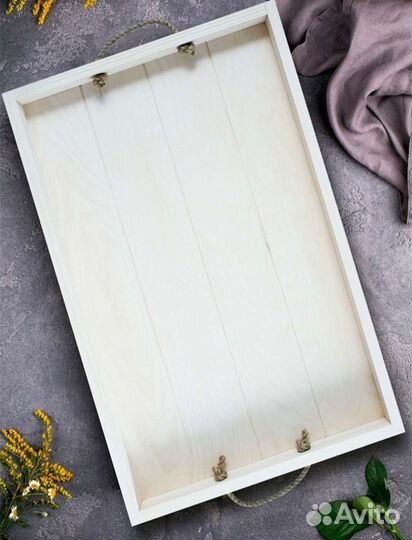 Поднос деревянный новый