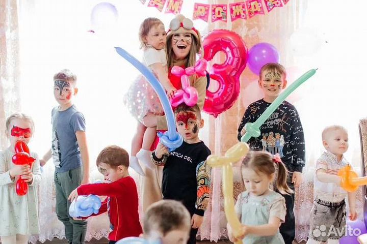 Аниматоры, шоу мыльных пузырей, выпускной