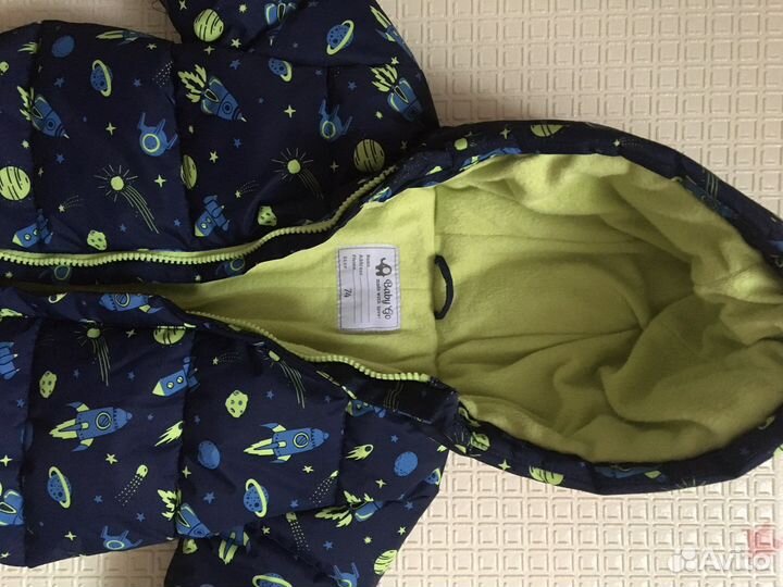 Зимний комбинезон для мальчика 74