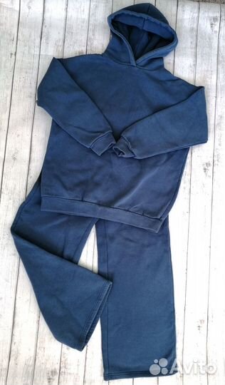 Женский спортивный костюм теплый оверсайз 42 44