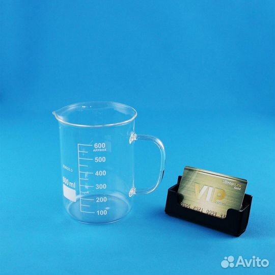 Стакан лабораторный со стеклянной ручкой 5drops В