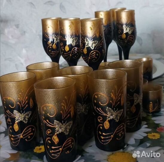 Фужеры, стаканы, рюмки