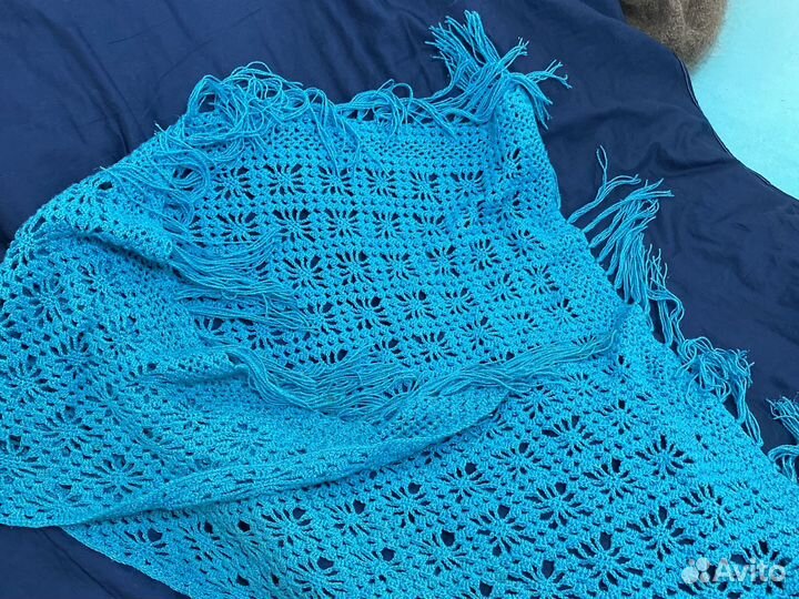 Шаль цветная с люрексом