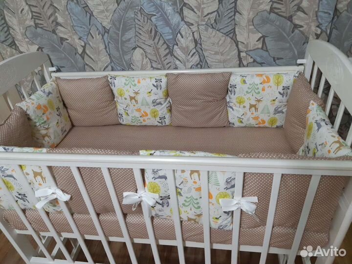 Бортики в кроватку, конверт-одеяло на выписку