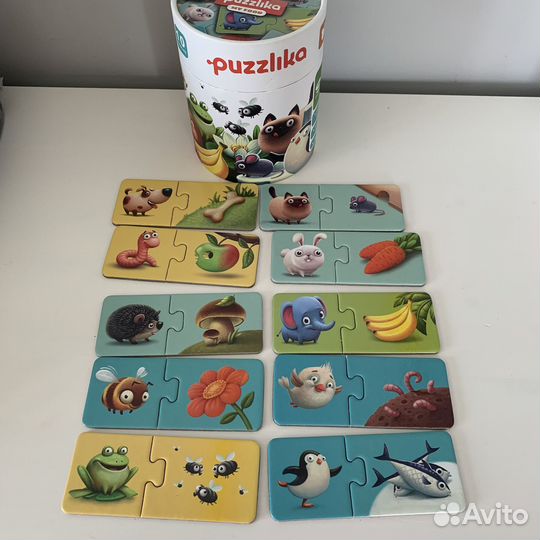 Пазлы Puzzlika My Food как новые 20 элементов