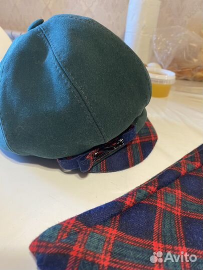 Кепка с шарфом