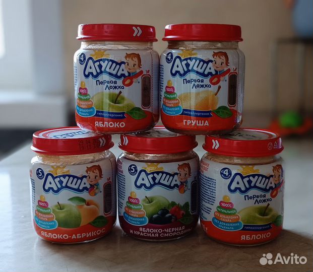 Фруктовое пюре агуша (обмен на мясные или молоко)