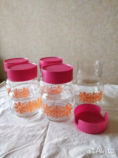 Банки для сыпучих продуктов стекло