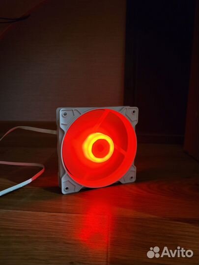 Вентилятор белый 120мм с RGB регулировкой цвета