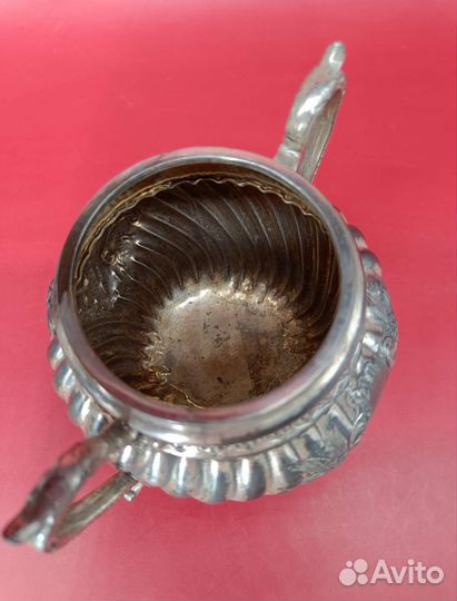 Антикварная сахарница от Sheffield. Англия