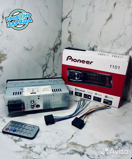 Новая Автомагнитола Pioneer 1101 с Bluetooth 1Din