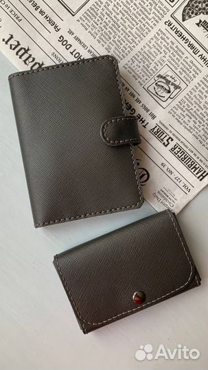 Кошелек мужской кожаный ручной работы