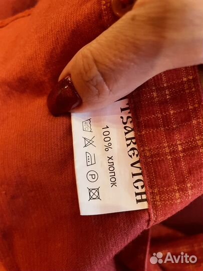 Рубашка Tsarevich микровельвет 158см