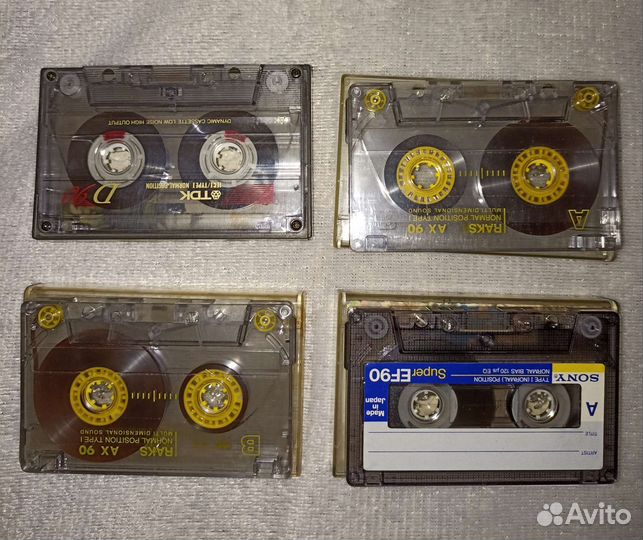 Аудиокассеты с записью музыки sony, TDK, raks