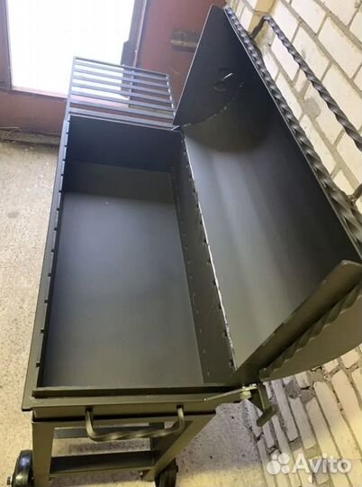 Мангал гриль 800 х 350 из стали 5 мм