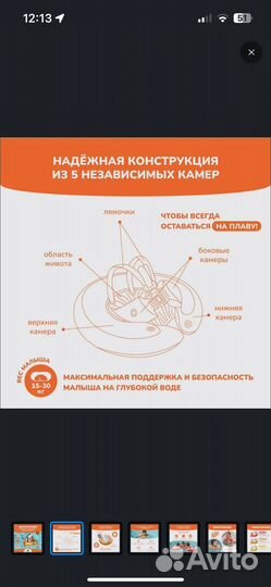 Надувной круг детский