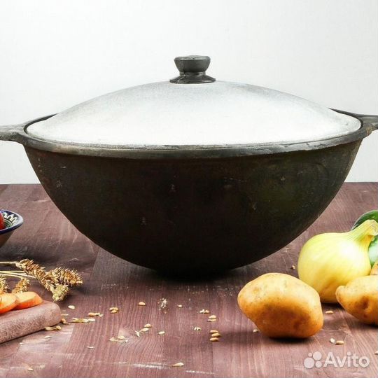 Казан чугунный наманган 22л