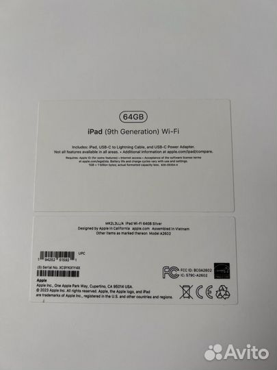 iPad 9 Generation 64Gb WiFi