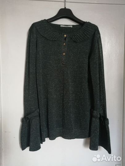 Трикотажная кофточка с люрексом uterque