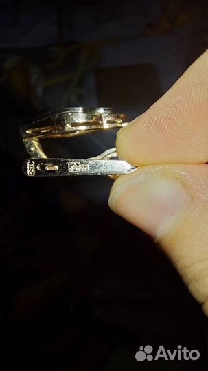 Серьги золотые 583