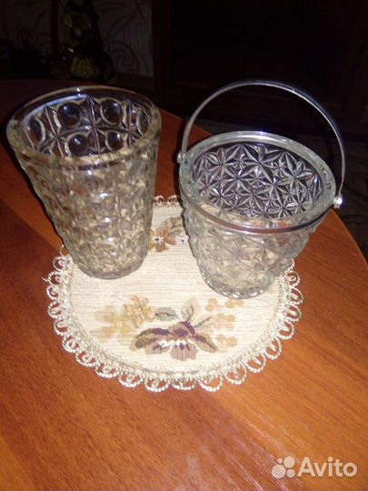 Ваза для цветов стекло СССР