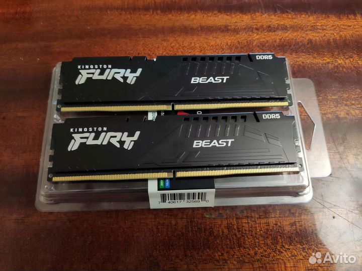Оперативная память Kingston Fury DDR5-4800 2*8 гб