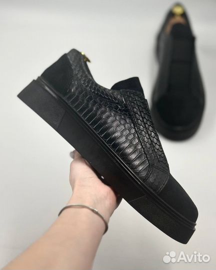 Лофферы мужские черные