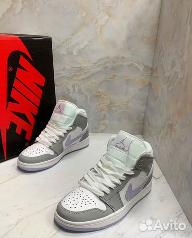 Nike AIR jordan 1 MID wolf grey alluminum