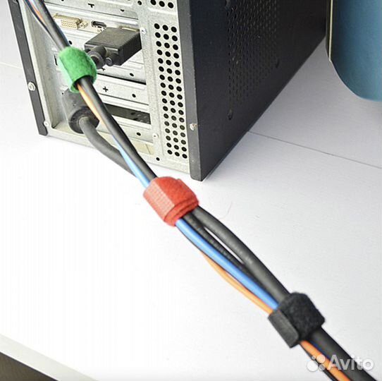 Стяжки для кабеля, липучки, катушка 5 метров