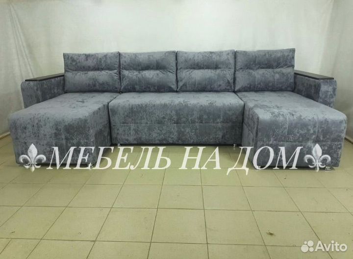 Диван П образный П008