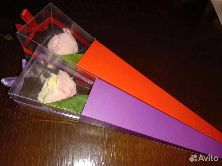 Роза из мыла ручной работы