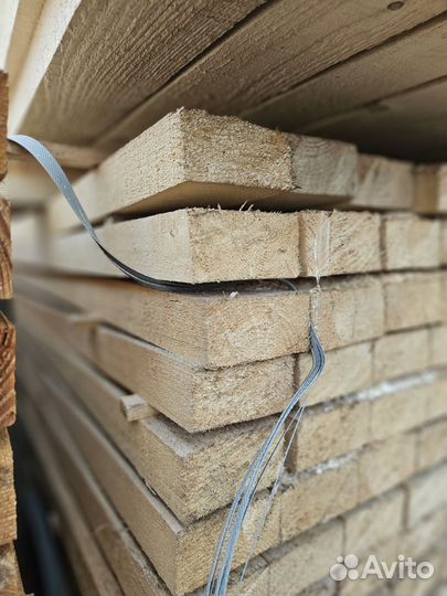 Доска обрезная 50х100х6000мм сорт 1 ГОСТ