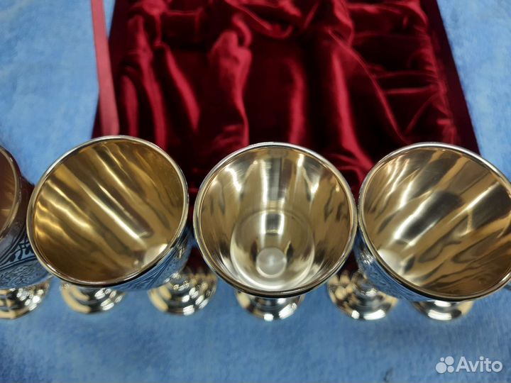 Рюмки 6 шт. серебро 523гр