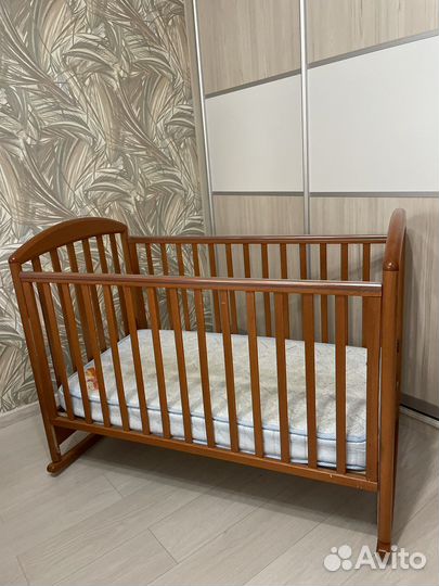 Кровать детская с матрасом Paly zoo