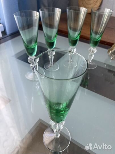 Цветное стекло, хрусталь. Фужеры
