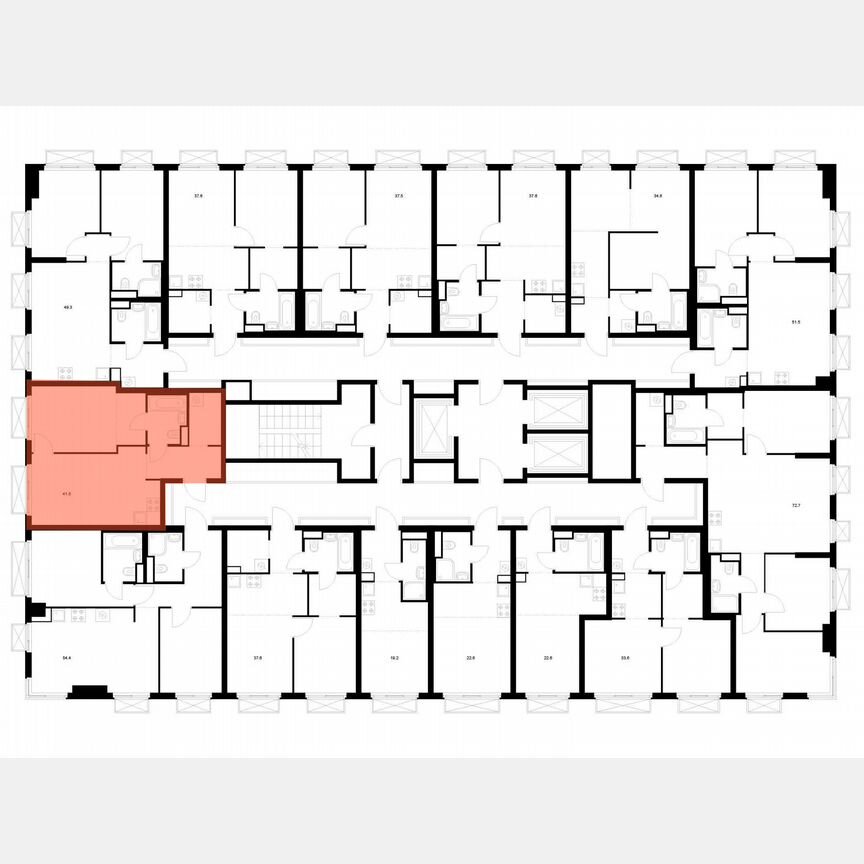 1-к. квартира, 41,5 м², 10/20 эт.
