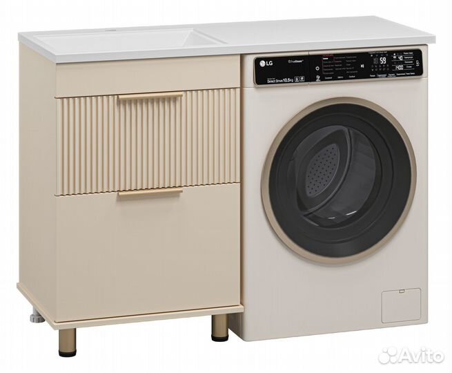 Тумба под раковину Brevita (бежевая) 58x76 Enfida