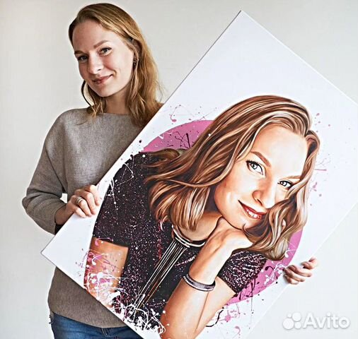 Портрет на холсте 30х40