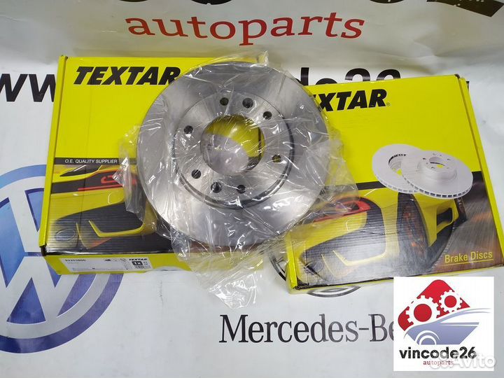 Тормозные диски передние Текстар Германия