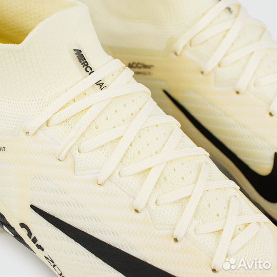Бутсы Nike Air Zoom Mercurial Superfly IX Elite FG Beige Black